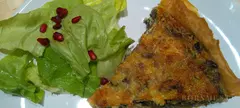 Gombás-medvehagymás quiche című cikk borítóképe